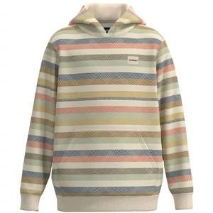 NEW HOOEY boy's stripe pattern whitecap hoodie in grey/baja